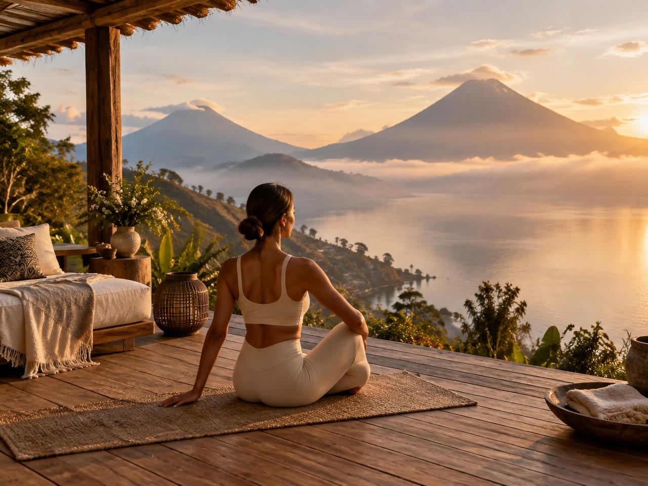 Private Yoga Session — Above the Lake at Lake Atitlán, Guatemala