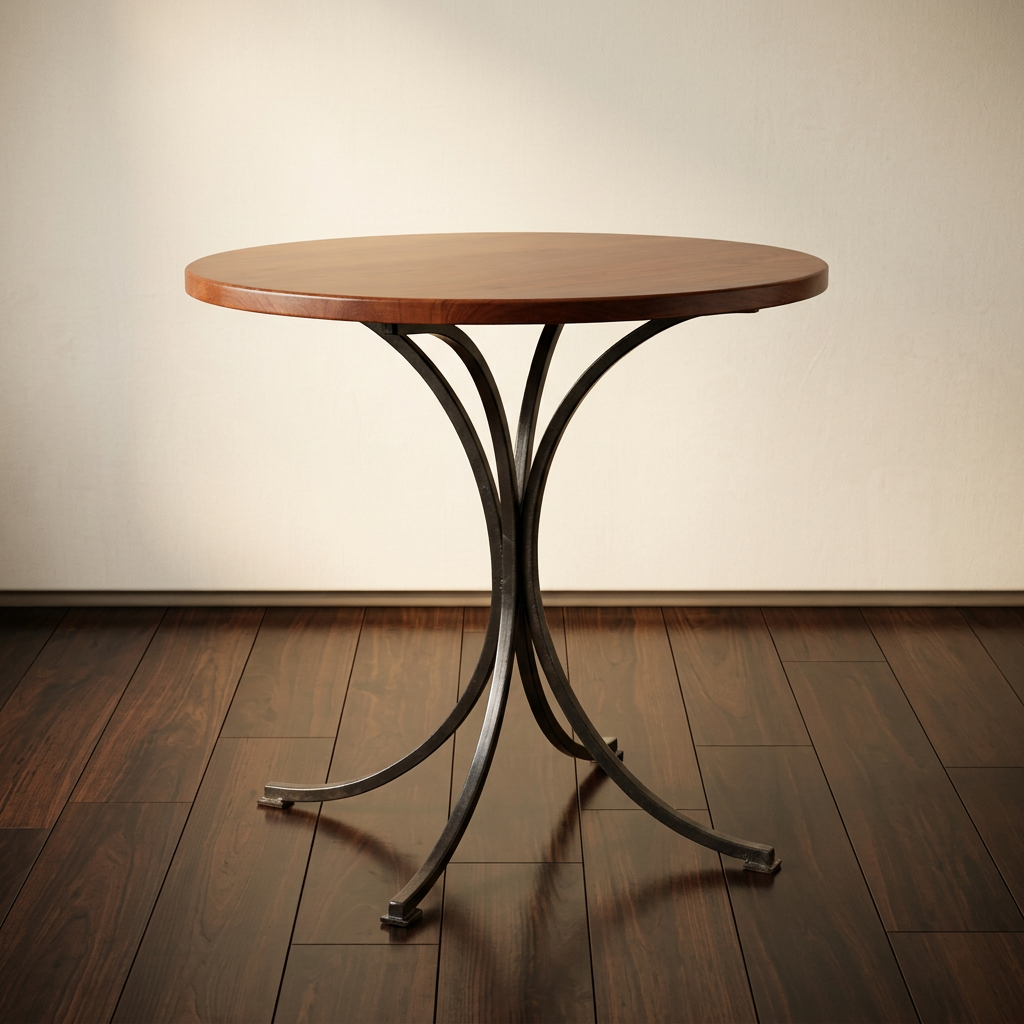 Round Mahogany Table